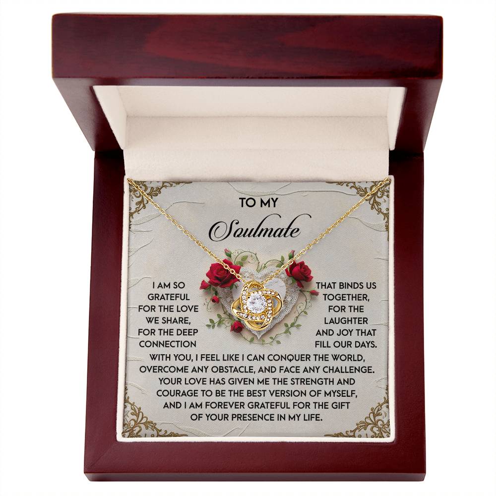 Gift for Soulmate - Our Days - Love Knot Pendant Necklace - Mallard Moon Gift Shop