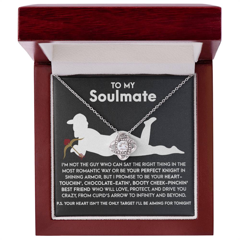 Gift for Soulmate - Cupid's Arrow - Love Knot Pendant Necklace - A Playful and Romantic Gift for the Love of Your Life - Mallard Moon Gift Shop