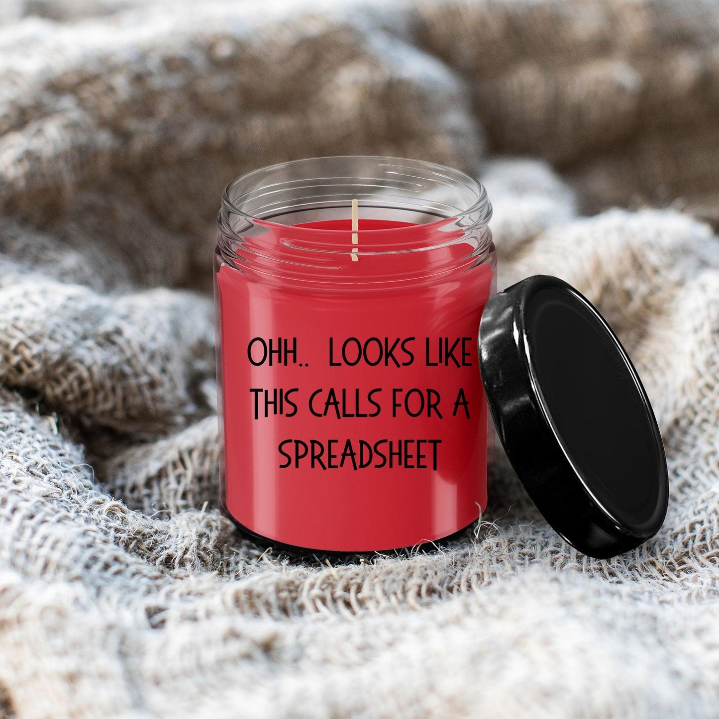 Accountant Gifts - OHH - Looks Like This Calls for a Spreadsheet Office Humor Scented Soy Candle - Mallard Moon Gift Shop