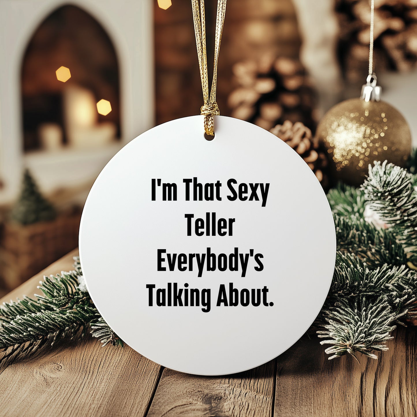 Sexy Teller Circle Ornaments for Christmas Unique Gifts from Friends to Family
