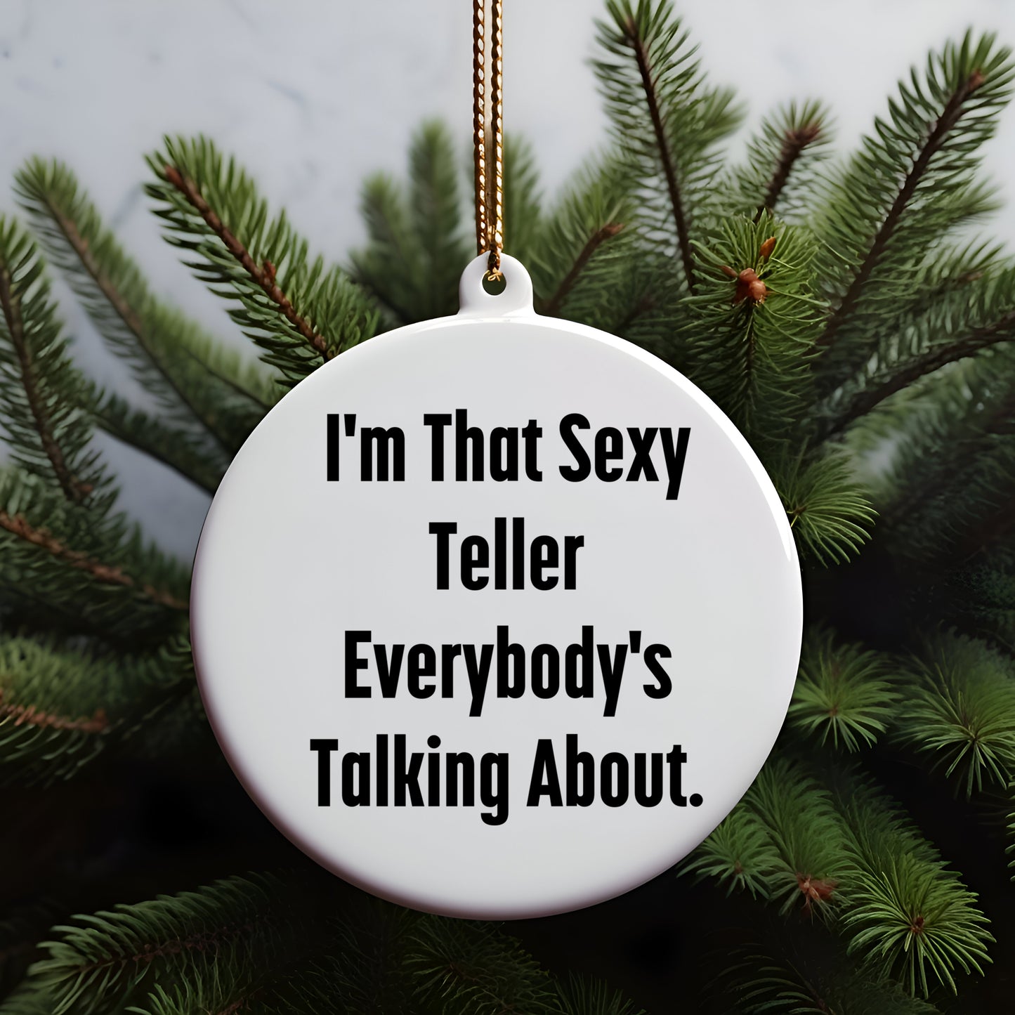 Sexy Teller Circle Ornaments for Christmas Unique Gifts from Friends to Family