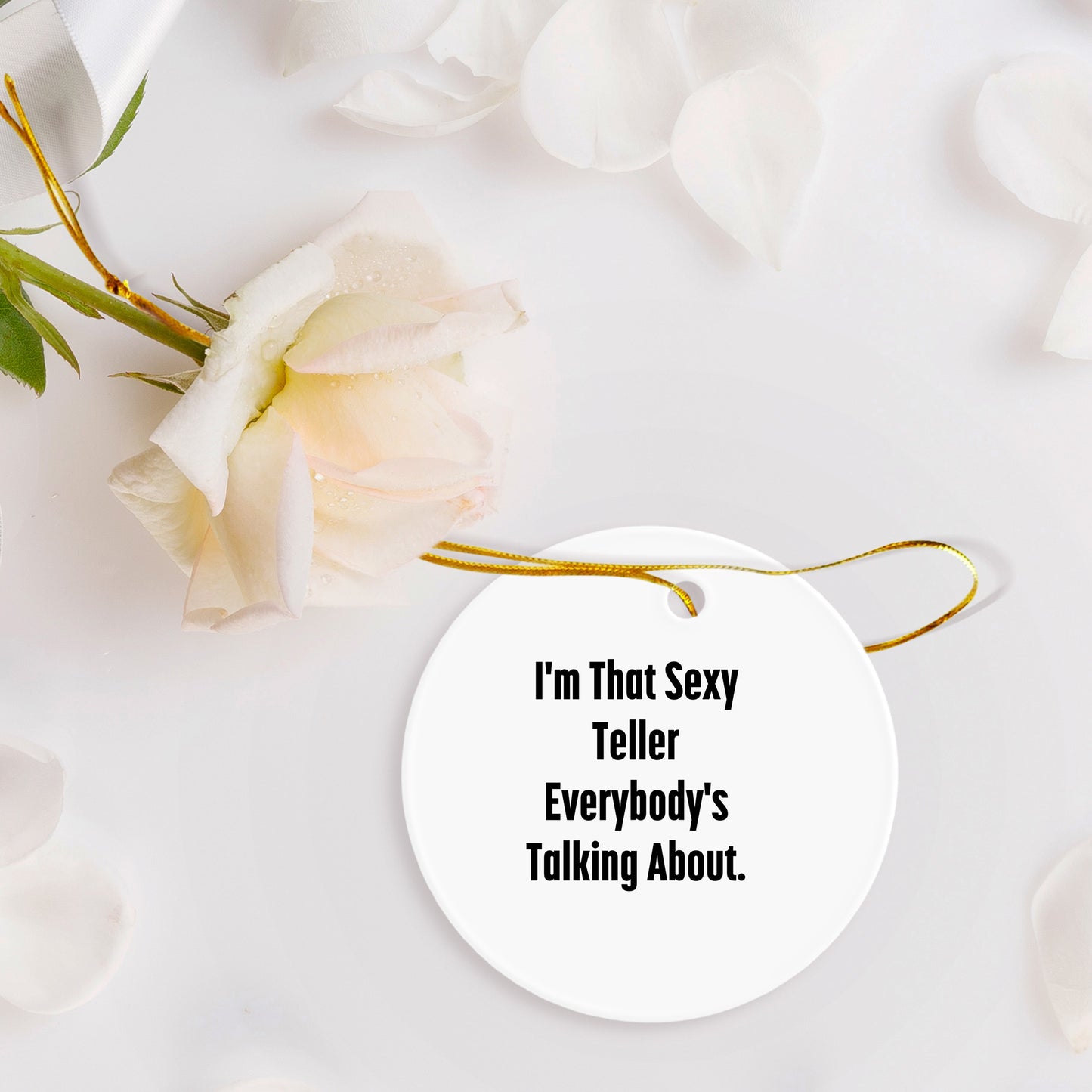 Sexy Teller Circle Ornaments for Christmas Unique Gifts from Friends to Family