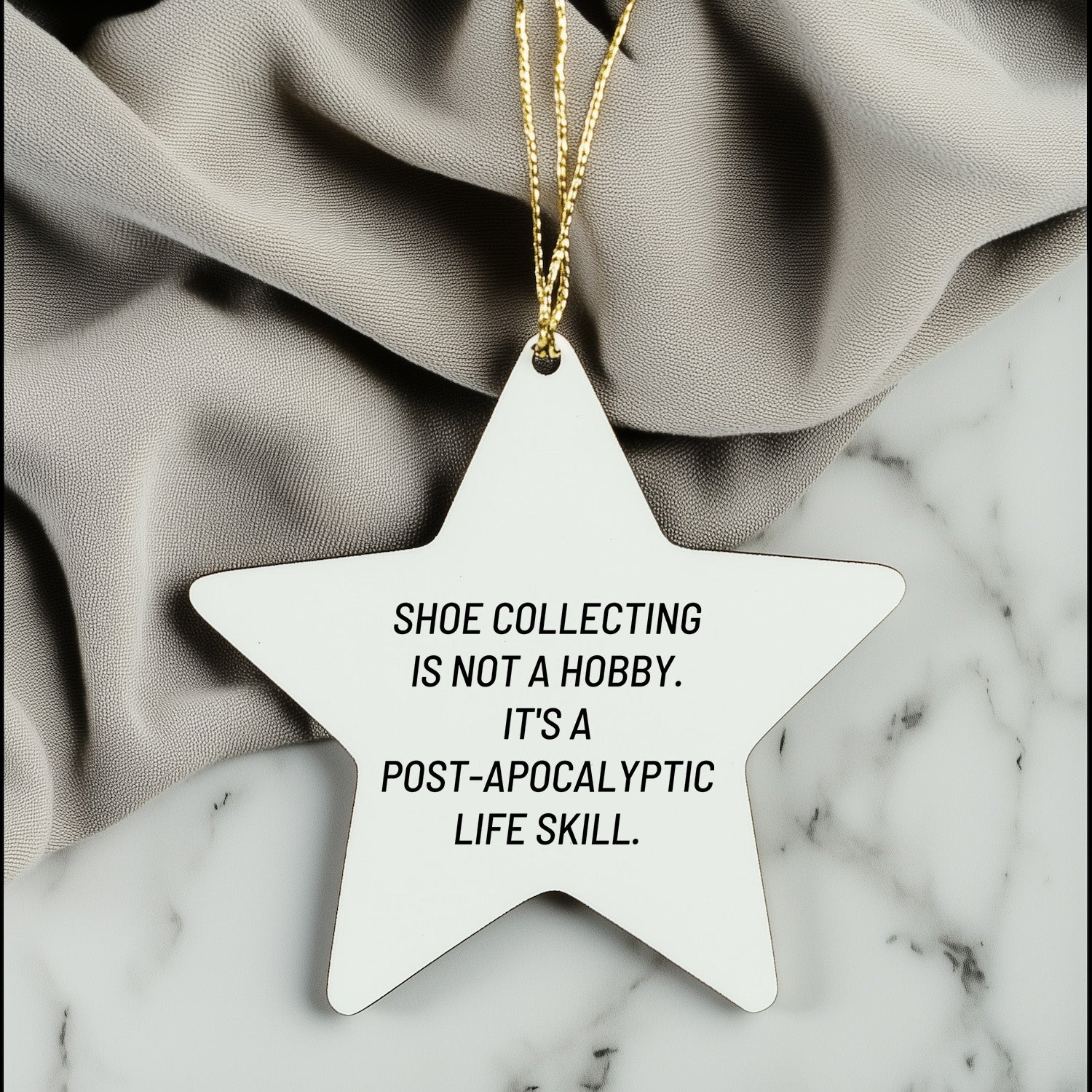 Shoe Collecting Gifts from Friends to Family - Funny Star Ornament for Christmas