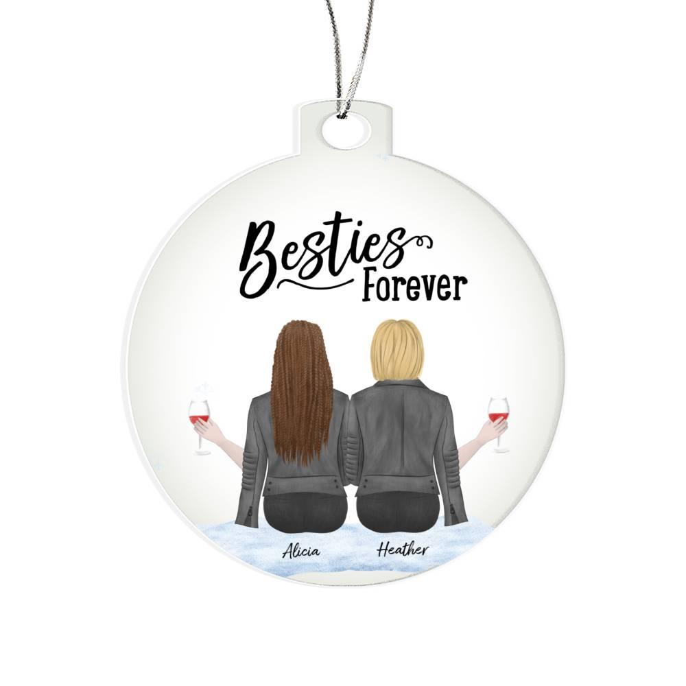 Sisters are Forever Personalized Acrylic Keepsake Ornament