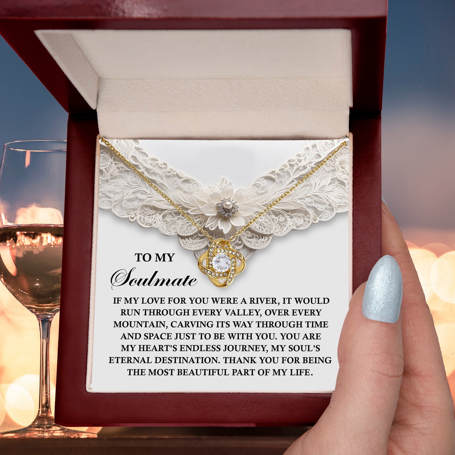 Romantic Love Knot Necklace – Celebrate Your Endless Journey Together