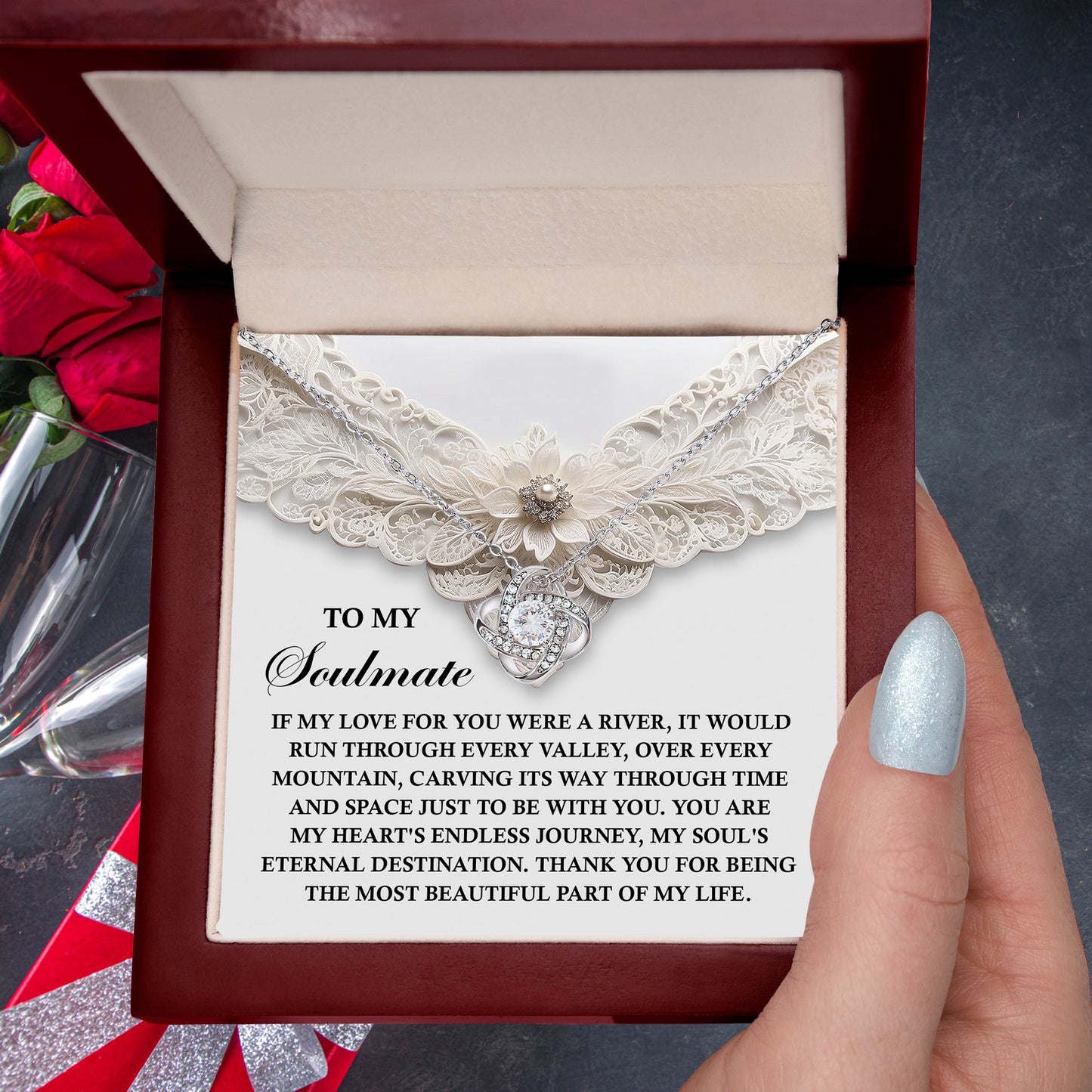 Romantic Love Knot Necklace – Celebrate Your Endless Journey Together