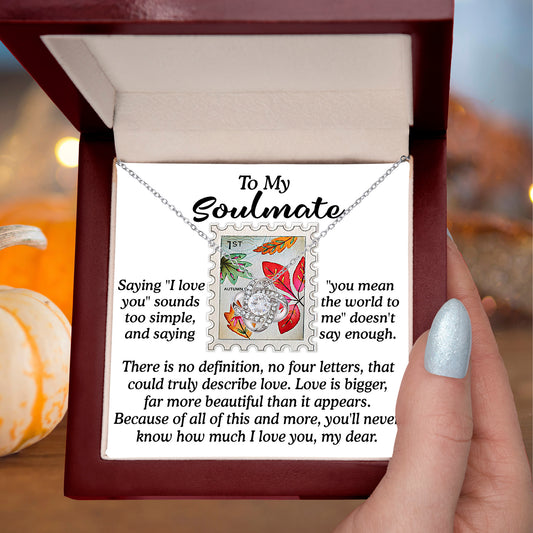 Gift for Soulmate - Far More Beautiful - Love Knot Pendant Necklace - Mallard Moon Gift Shop