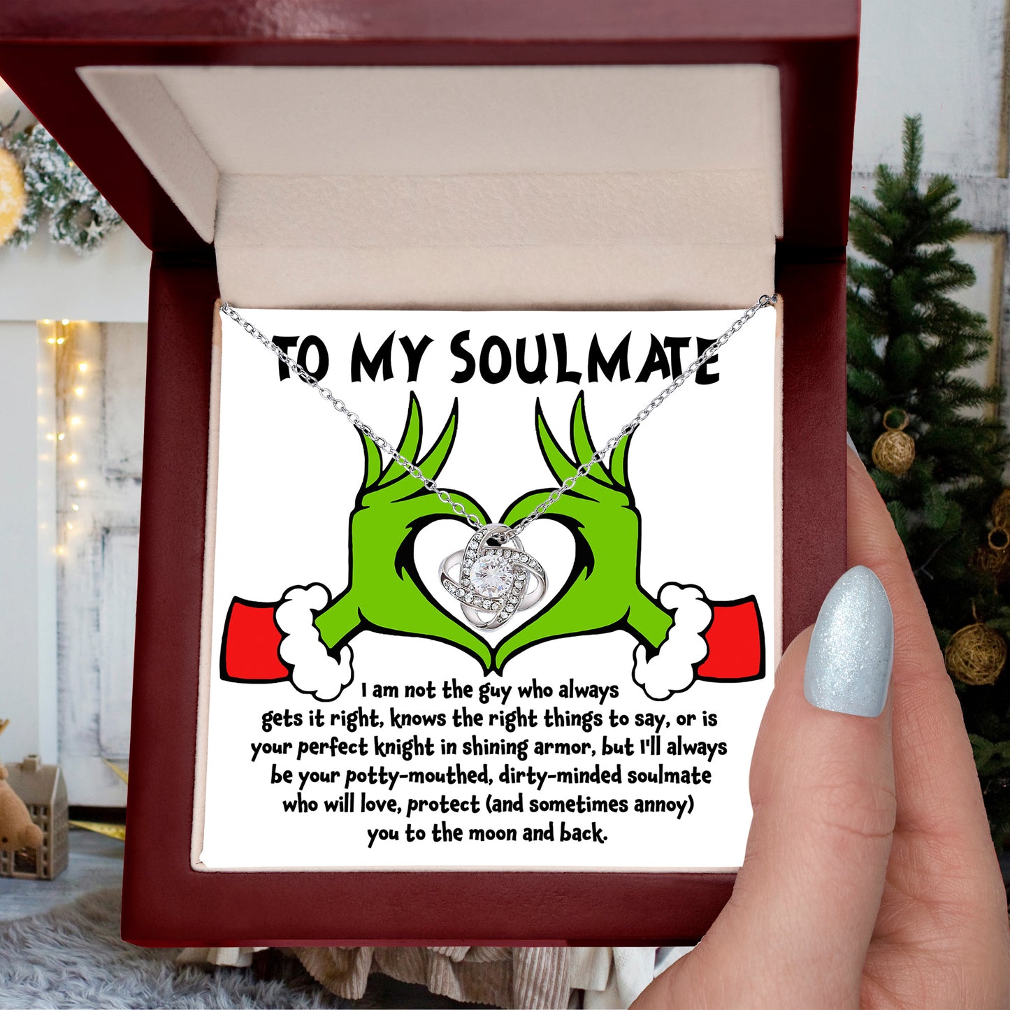 Gift for Soulmate - Knight in Shining Armor - Love Knot Necklace - Mallard Moon Gift Shop