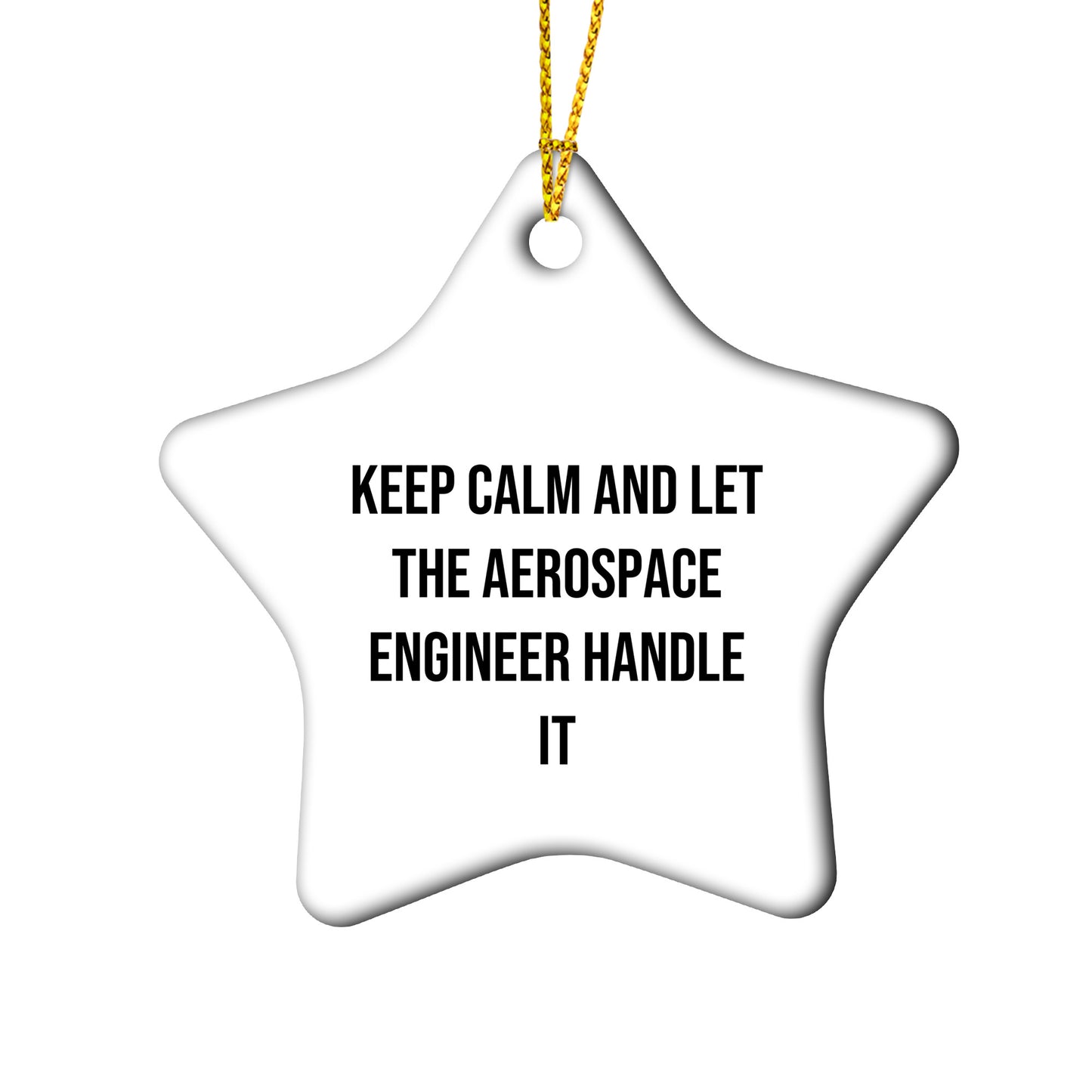 Aerospace Engineer Gifts from Friends - Keep Calm And Let It Handle It, Circle Ornament for Christmas