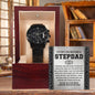 To My Incredible Stepdad You Are A Bright Spot in My Life Black Chronograph Watch - Mallard Moon Gift Shop