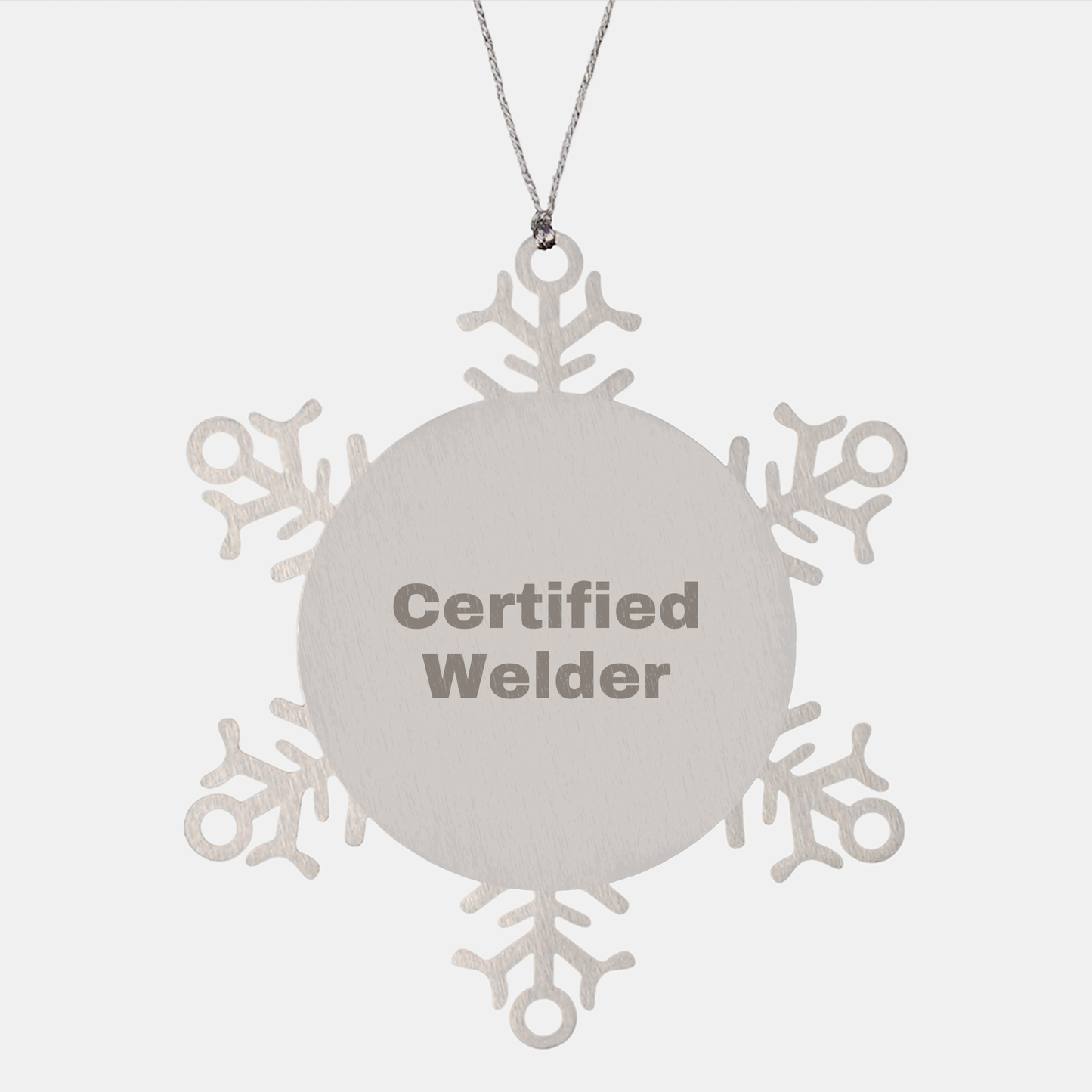 Welder's Certificate of Awesomeness Snowflake Ornament, Gifts from Family to Men, Unique Christmas Unique Gifts for Welders