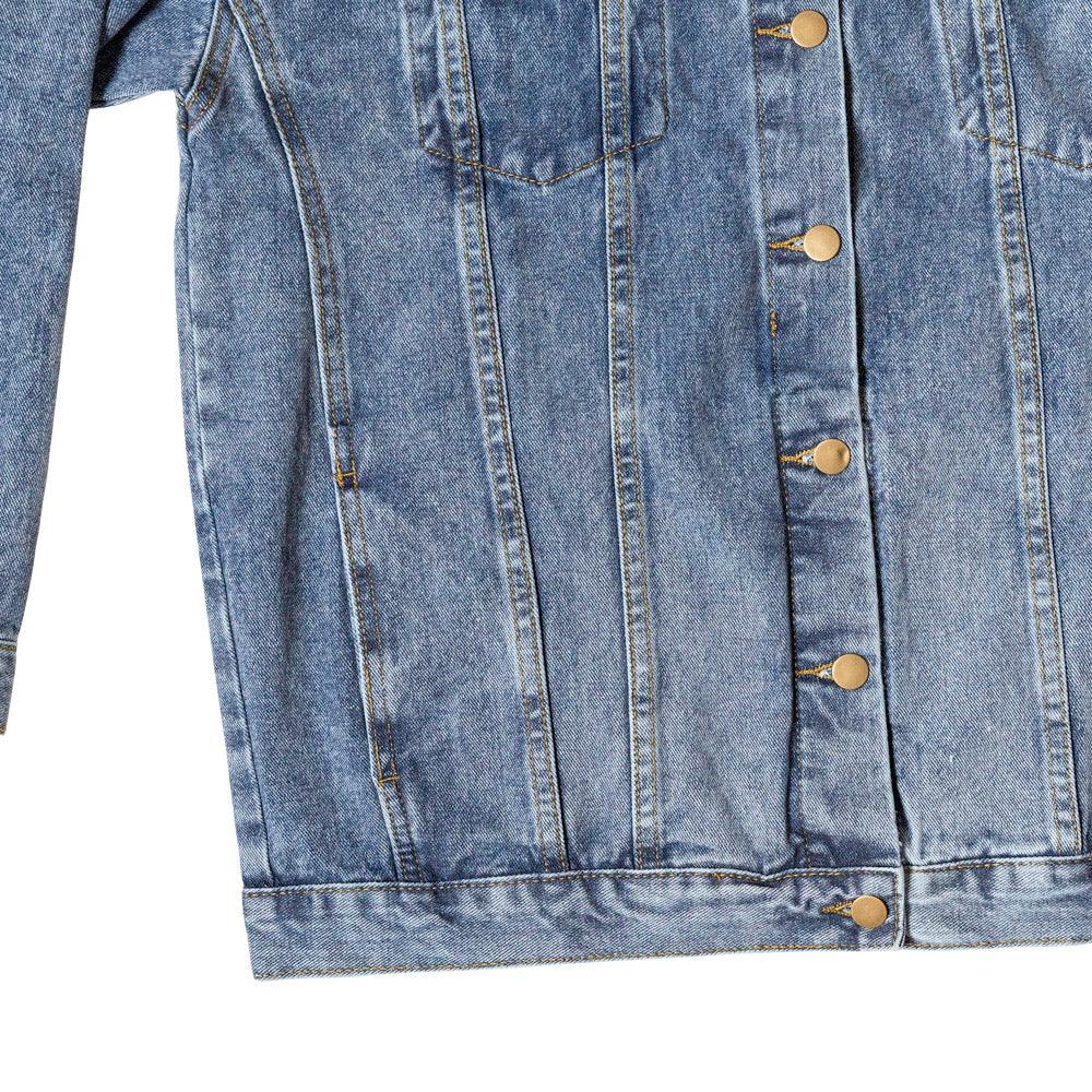 All American Dad - Papa - Grandpa - Personalized Men's Denim Jacket - Mallard Moon Gift Shop