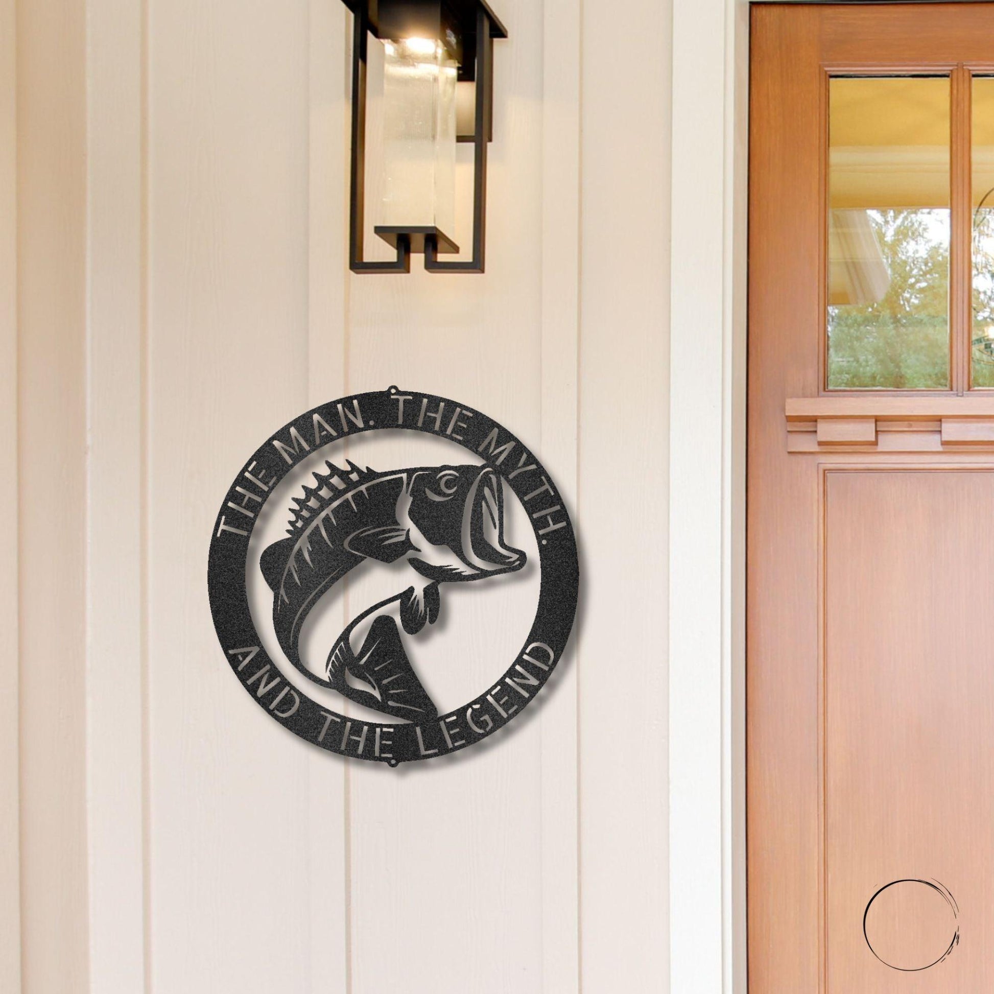 Angler's Dream: Personalized Bass Fish Metal Wall Sign - Mallard Moon Gift Shop