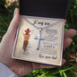 To My Son – Personalized Cross Necklace from Dad | Engraved Stainless Steel Faith Pendant Gift for Son - Mallard Moon Gift Shop