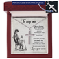 To My Son – Personalized Cross Necklace from Mom | Stainless Steel Faith Pendant with Engraved Back and Message Card - Mallard Moon Gift Shop