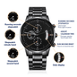 Best Man, Groomsman Wedding Proposal Custom Engraved Chronograph Wristwatch It's Time To Suit Up Will You Be My - Mallard Moon Gift Shop