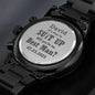Best Man, Groomsman Wedding Proposal Custom Engraved Chronograph Wristwatch It's Time To Suit Up Will You Be My - Mallard Moon Gift Shop