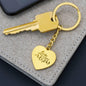 Mom Gift Personalized Engraved Heart Shaped Keychain Love You Mom - Mallard Moon Gift Shop