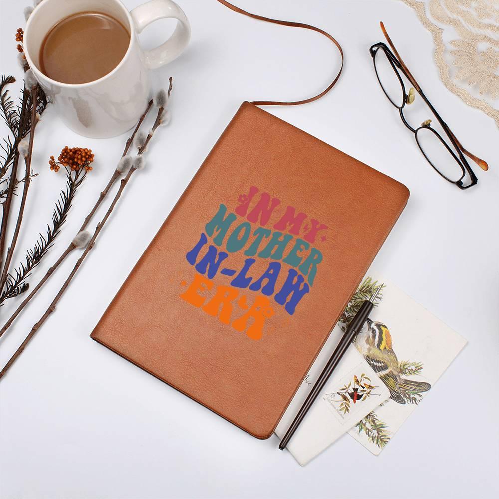 Gift for Mother-in-law Graphic Leather Journal Retro I'm in My Mother-in-law Era - Mallard Moon Gift Shop