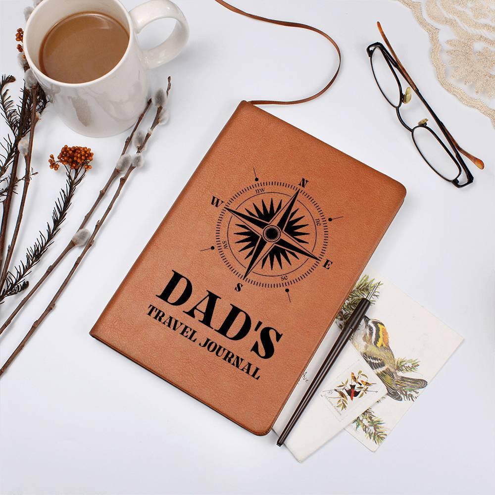 Gift for Dad Travel Leather Journal - Mallard Moon Gift Shop