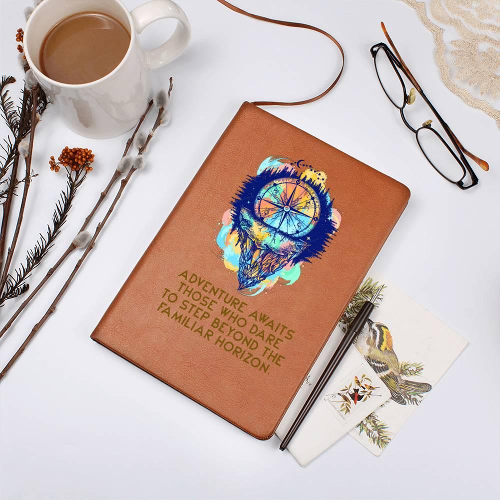 Adventure Awaits Leather Journal - Mallard Moon Gift Shop