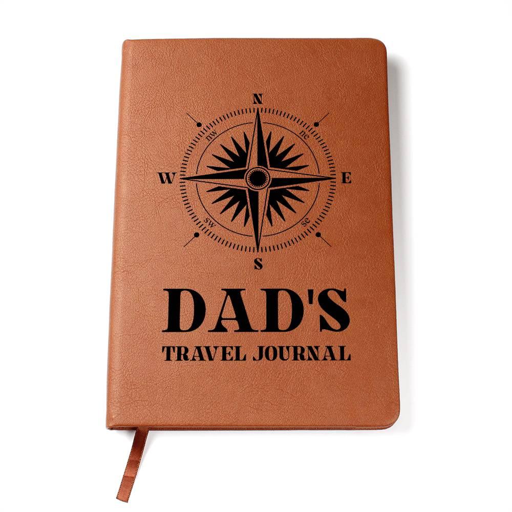 Gift for Dad Travel Leather Journal - Mallard Moon Gift Shop