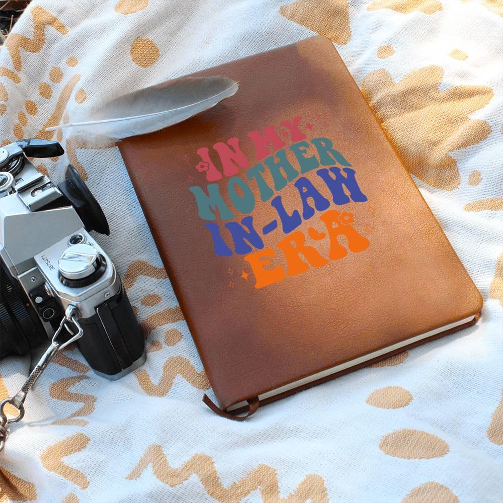 Gift for Mother-in-law Graphic Leather Journal Retro I'm in My Mother-in-law Era - Mallard Moon Gift Shop