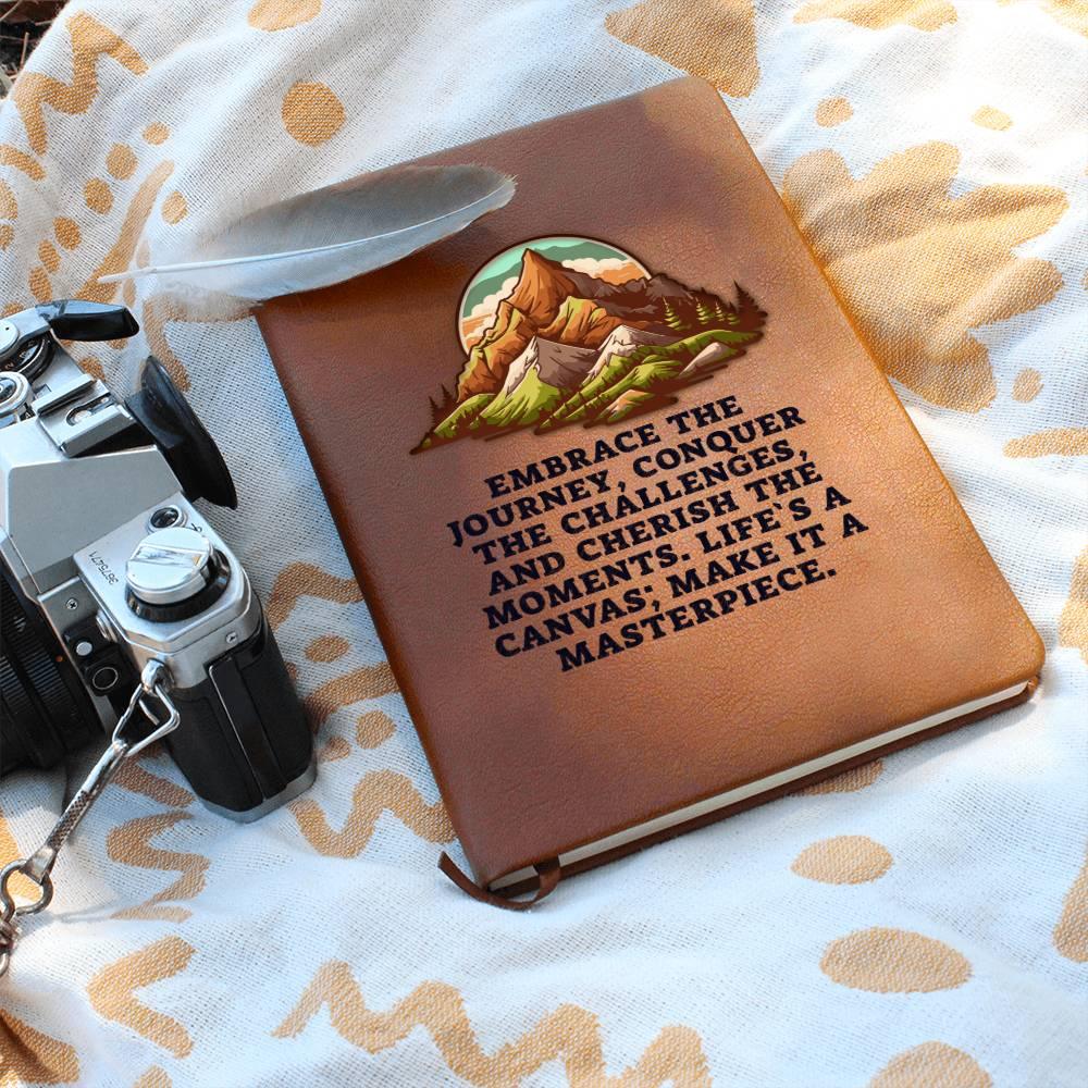 Embrace the Journey Leather Journal - Mallard Moon Gift Shop