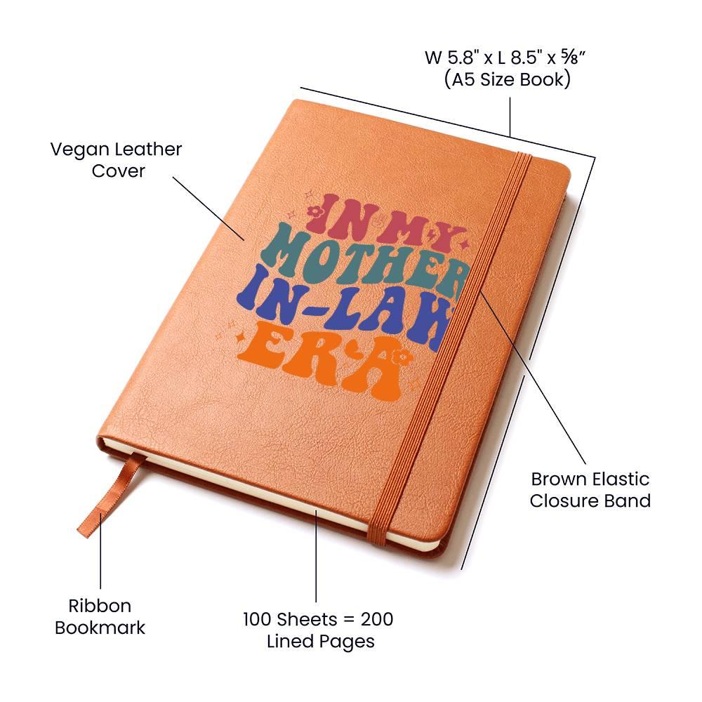 Gift for Mother-in-law Graphic Leather Journal Retro I'm in My Mother-in-law Era - Mallard Moon Gift Shop