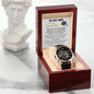 Graduation Gift for Son Personalized Openwork Watch I Will Always Love and Believe in You - Mallard Moon Gift Shop