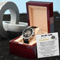 Graduation Gift for Son Personalized Openwork Watch I Will Always Love and Believe in You - Mallard Moon Gift Shop