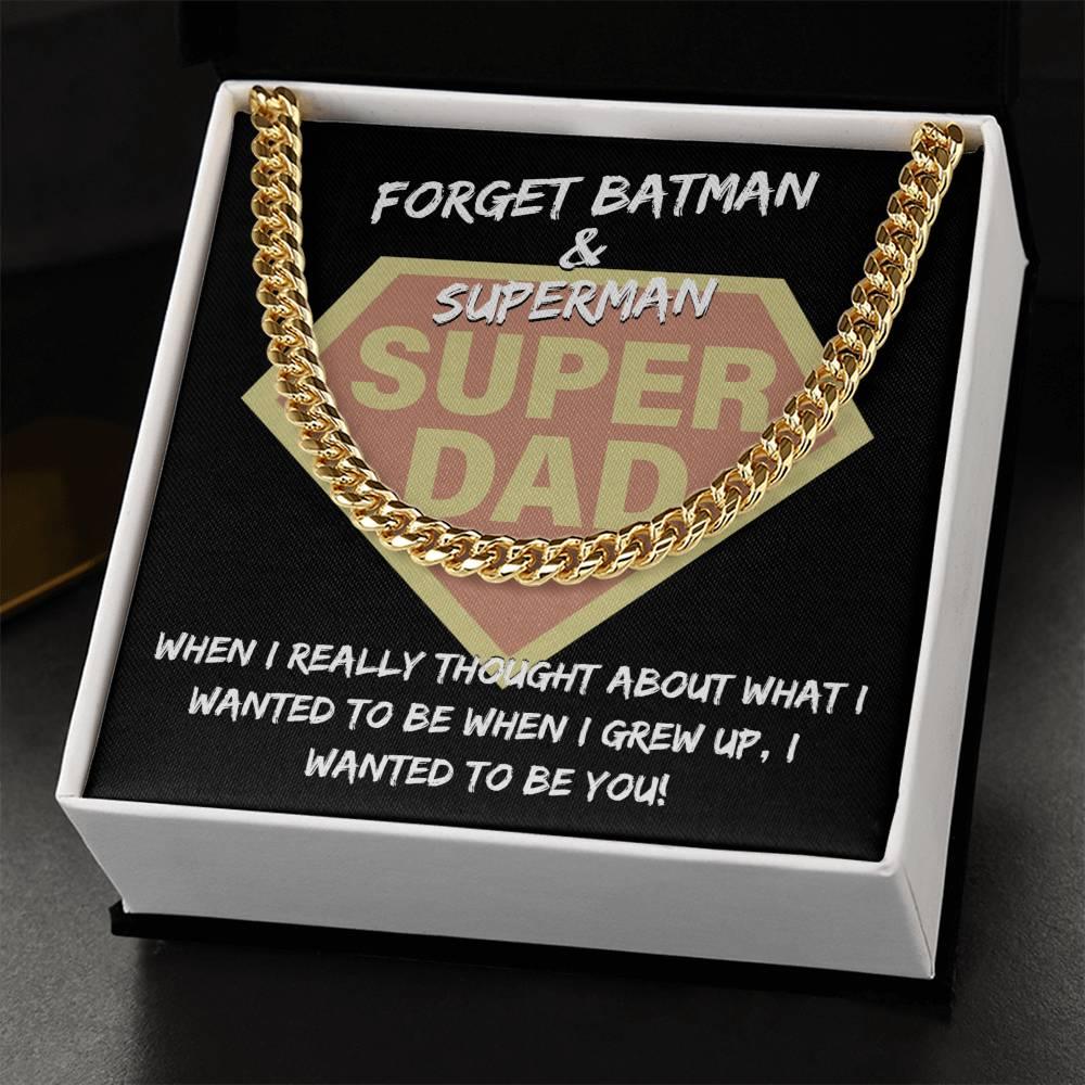 Dad - To Be You Cuban Chain Link Necklace with Gift Box - Mallard Moon Gift Shop