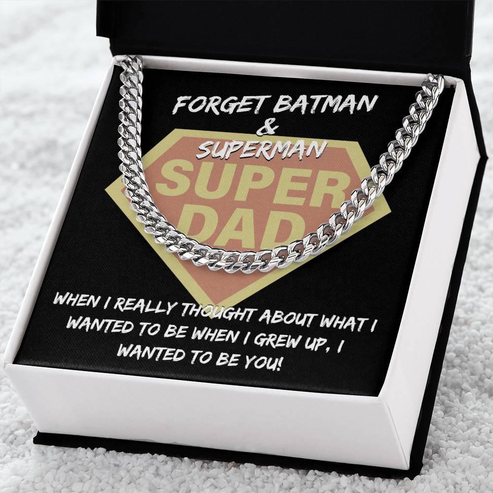 Dad - To Be You Cuban Chain Link Necklace with Gift Box - Mallard Moon Gift Shop