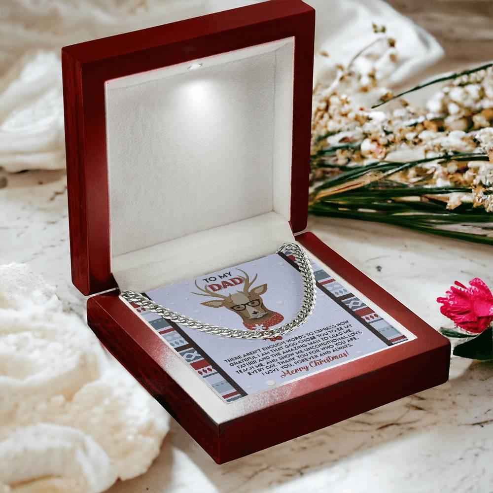 Gift for Dad - Be My Father - Cuban Link Chain Necklace - Mallard Moon Gift Shop