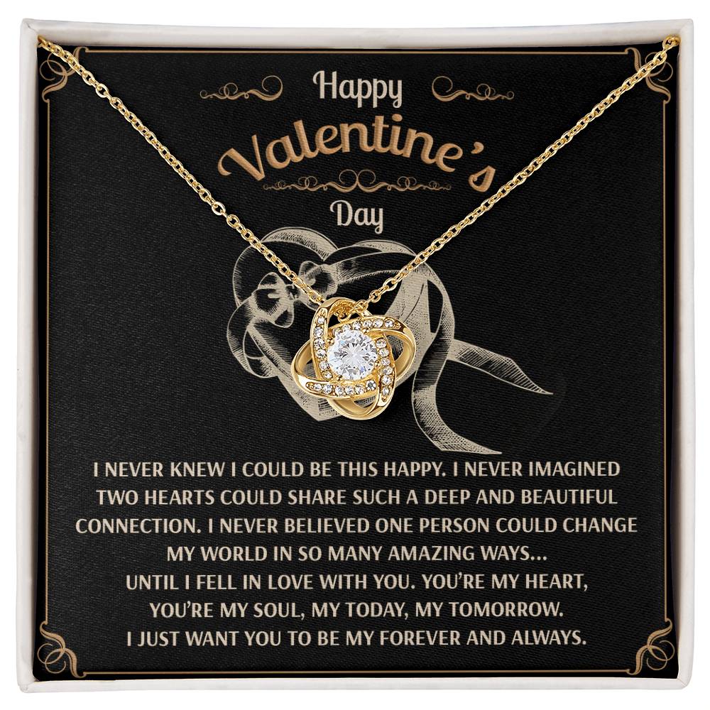You’re My Forever - Love Knot Necklace - A Timeless Expression of Love for Your Soulmate - Heartfelt Gift for Valentine's Day - Mallard Moon Gift Shop