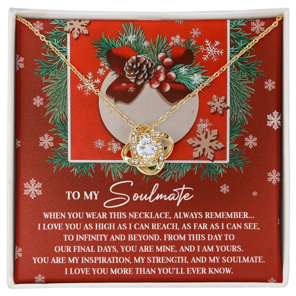 Gift for Soulmate - I Am Yours - Love Knot Pendant Necklace - Mallard Moon Gift Shop