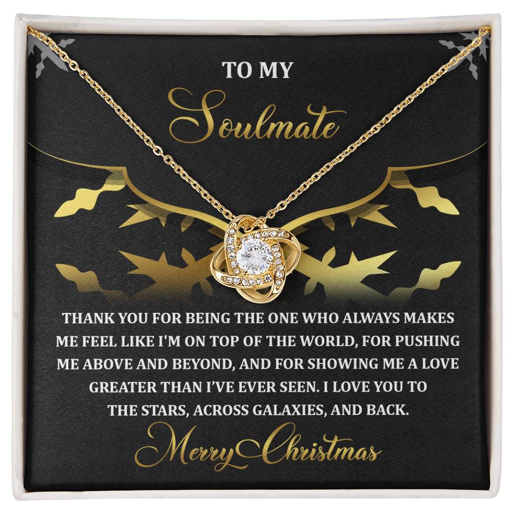 Gift for Soulmate - A Love - Love Knot Pendant Necklace - Mallard Moon Gift Shop