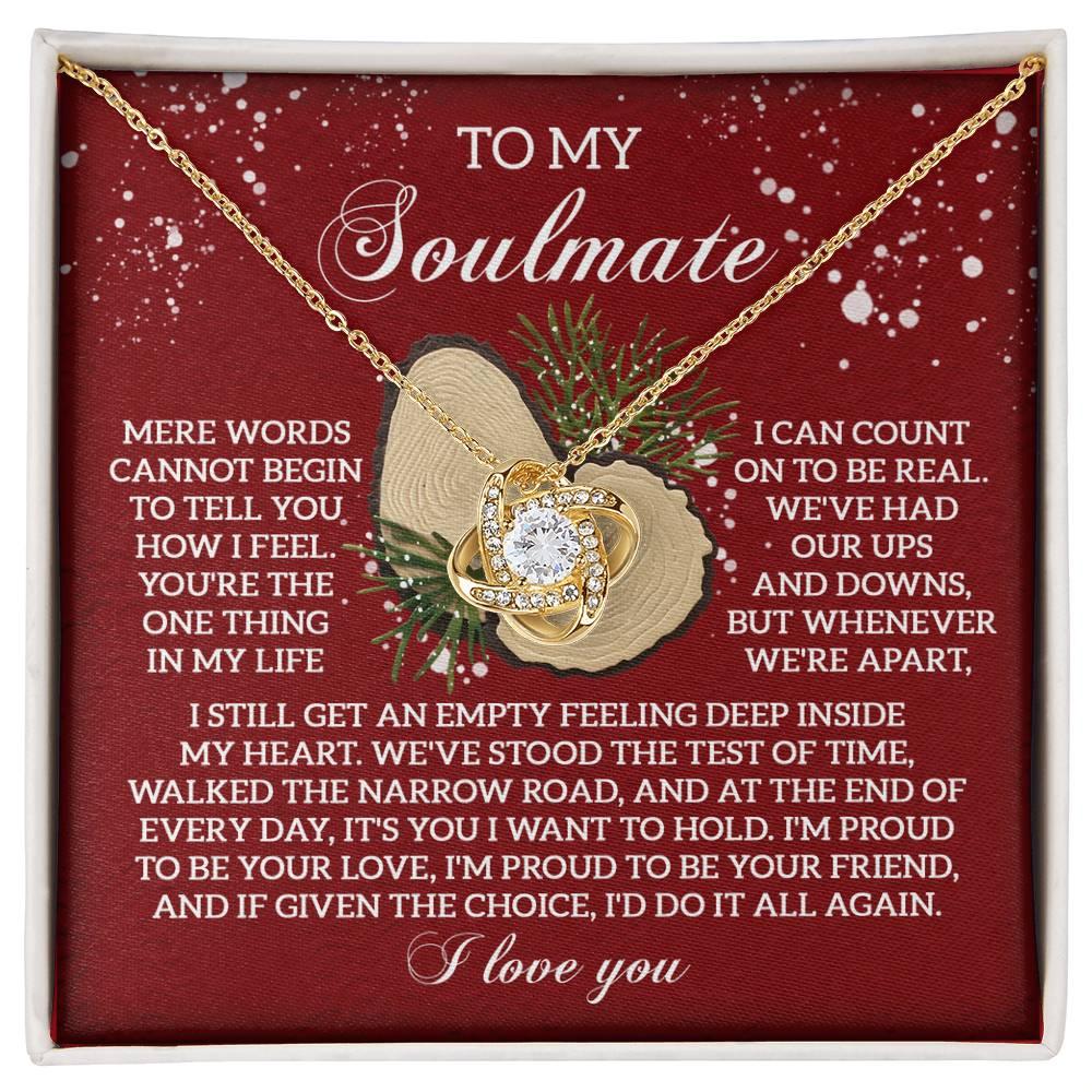 Gift for Soulmate - Test Of Time - Love Knot Pendant Necklace - Mallard Moon Gift Shop