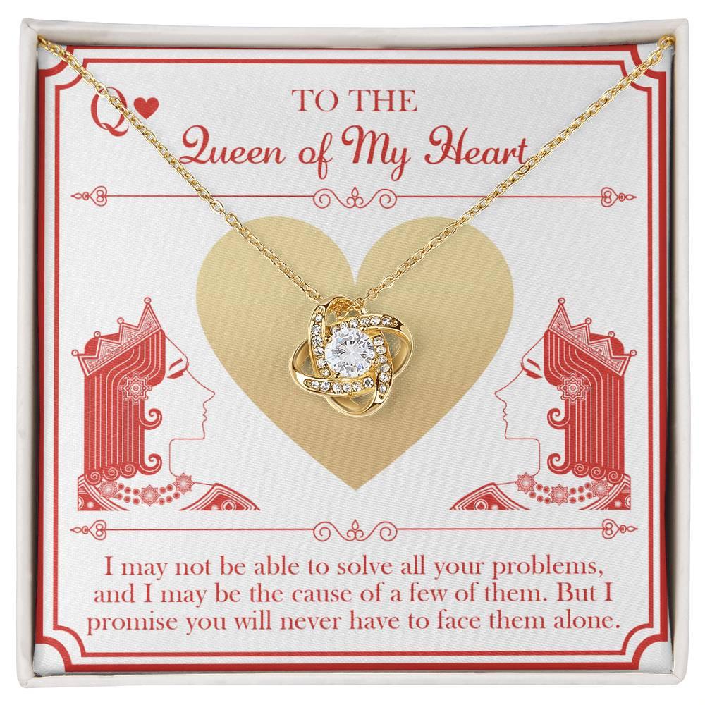 Wife Wedding Day Gift - The Queen - Love Knot Pendant Necklace - Mallard Moon Gift Shop