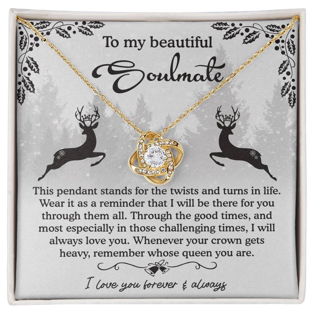 Gift for Soulmate - A Reminder - Love Knot Pendant Necklace - Mallard Moon Gift Shop