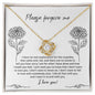 Apology Gift for Girlfriend, Wife, Soulmate - Sorry, Real Explanation - Love Knot Pendant Necklace - Mallard Moon Gift Shop