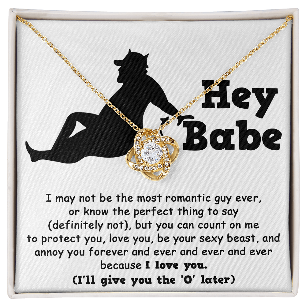 Soulmate Gift from Sexy Beast - Love Knot Necklace - Mallard Moon Gift Shop
