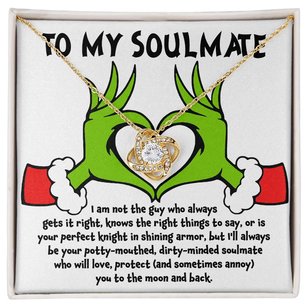 Gift for Soulmate - Knight in Shining Armor - Love Knot Necklace - Mallard Moon Gift Shop