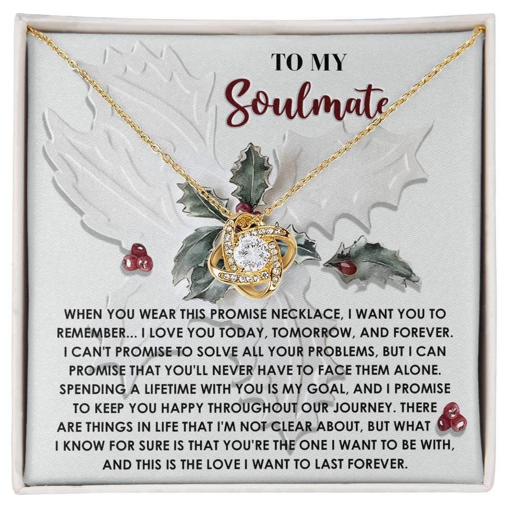 Gift for Soulmate - To Be With You - Love Knot Pendant Necklace - Mallard Moon Gift Shop