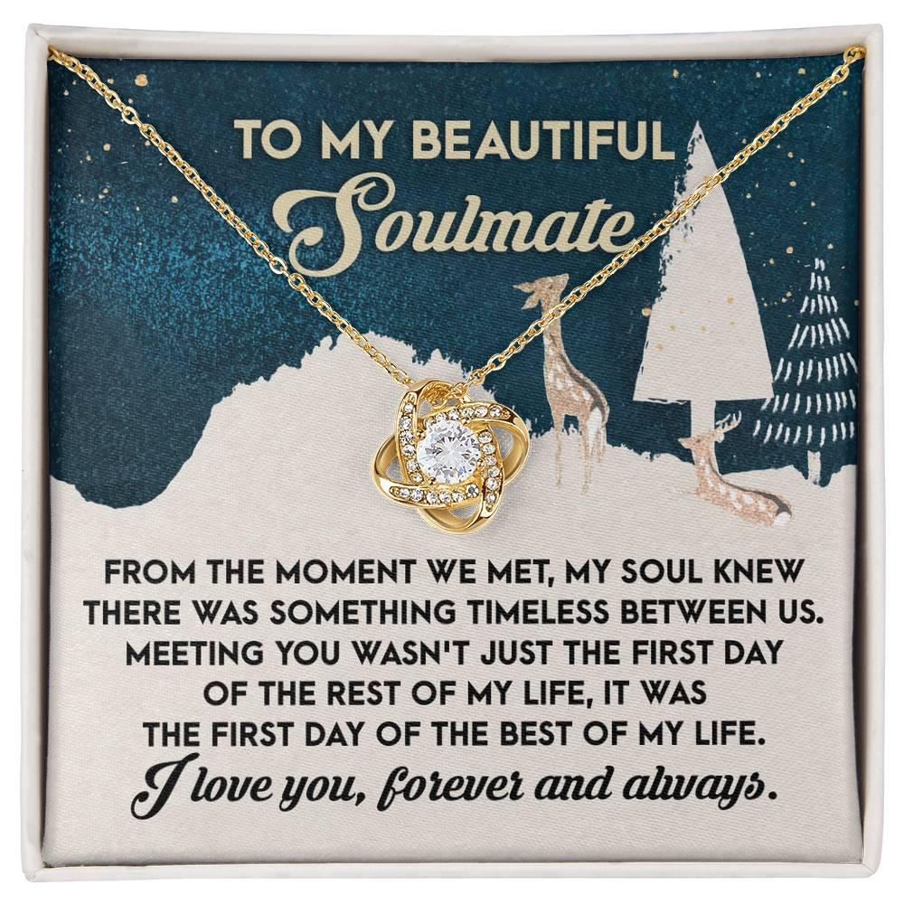 Gift for Soulmate - Between Us - Love Knot Pendant Necklace - Mallard Moon Gift Shop