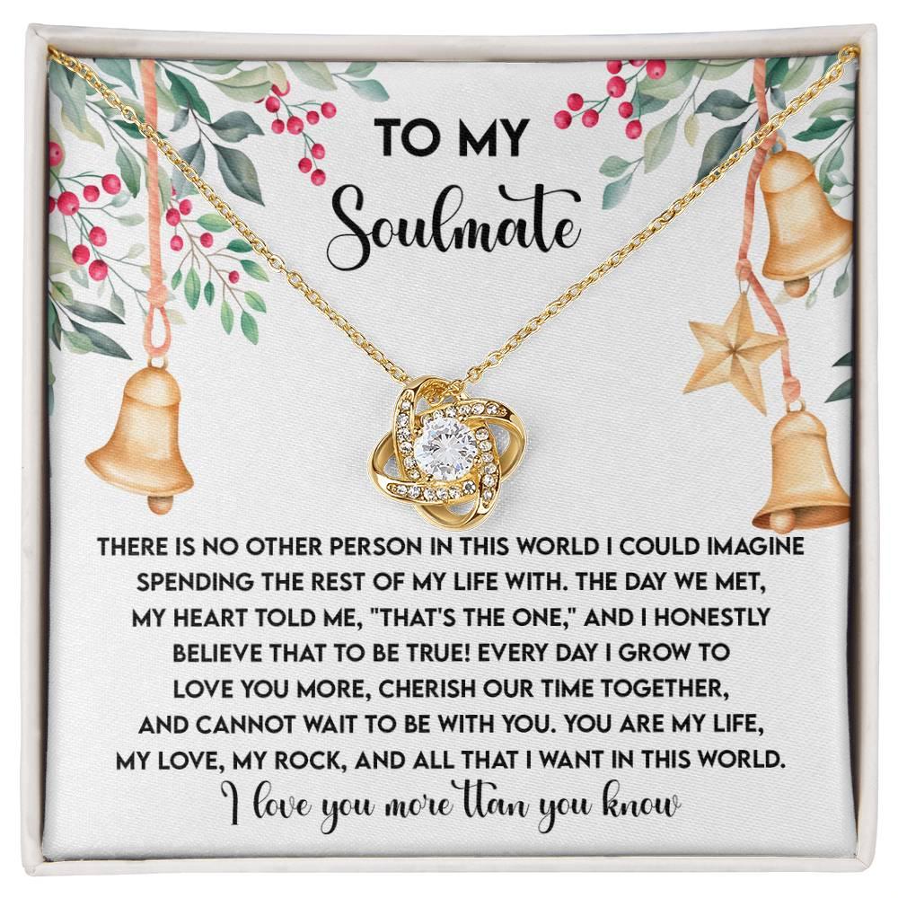Gift for Soulmate - Be With You - Love Knot Pendant Necklace - Mallard Moon Gift Shop