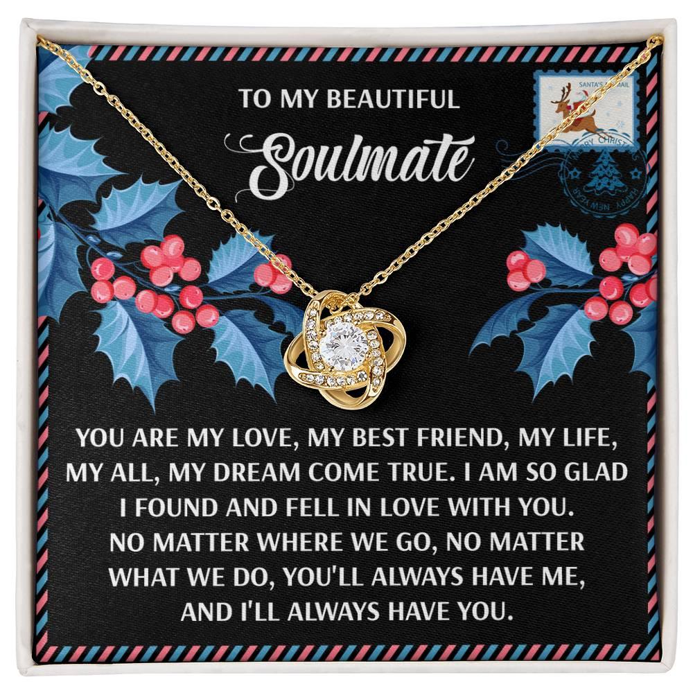 Gift for Soulmate - Fell In Love - Love Knot Pendant Necklace - Mallard Moon Gift Shop