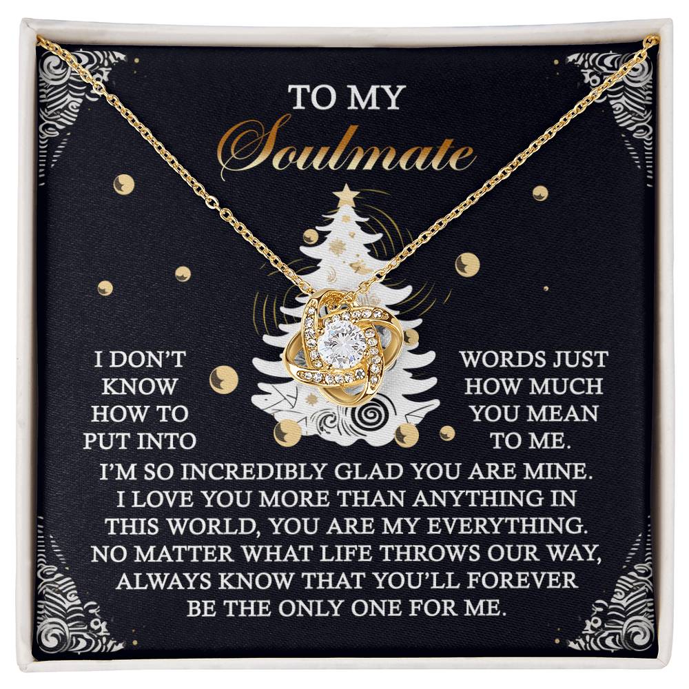 Gift for Soulmate - One For Me - Love Knot Pendant Necklace - Mallard Moon Gift Shop