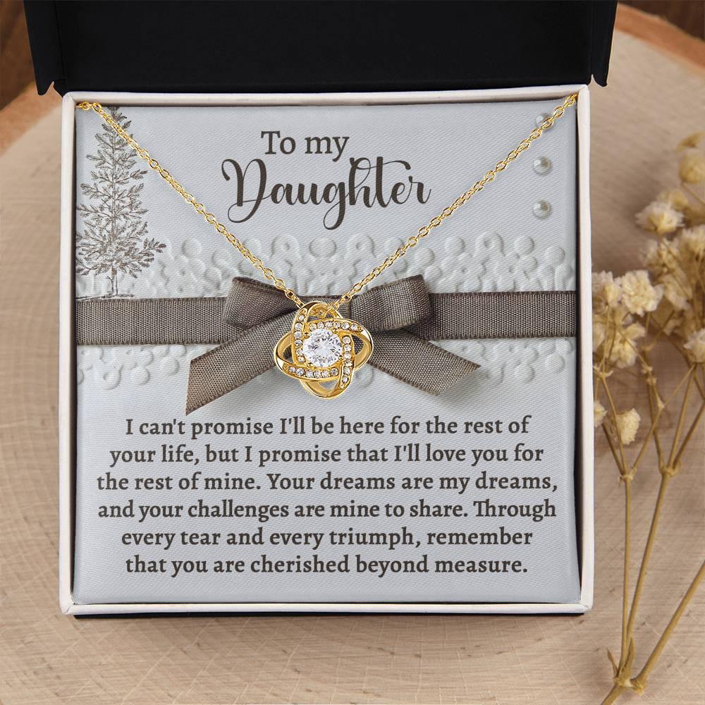 Gift for Daughter - Mine To Share - Love Knot Pendant Necklace - Mallard Moon Gift Shop