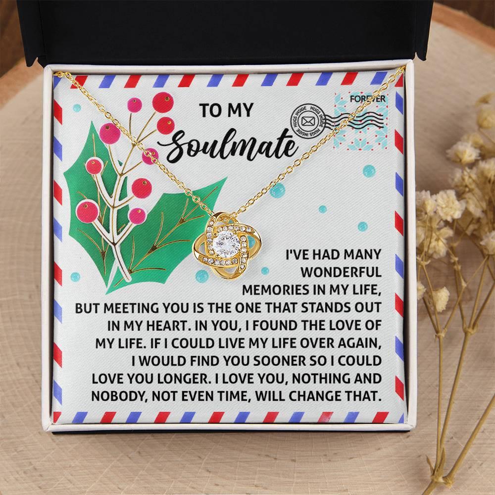 Gift for Soulmate - Love You Longer - Love Knot Pendant Necklace - Mallard Moon Gift Shop